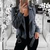 Streetwear-Jacke, lässig, Umlegekragen, lange Ärmel, Taschen, Damen-Windjacken, Basic-Jacke