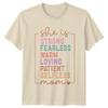 She Is Strong Fearless Warm Loving Mom TShirt Mothers Day Gift