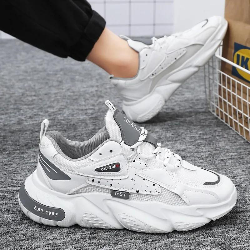 Fashion Fashion Men's Sneakers Comfortable Mesh Breathable Shoes Men Summer Hot Sale Casual Shoes Man Thick Bottom Sneaker Tenis Hombres