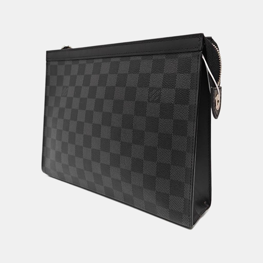 [Pre-Owned] Louis Vuitton Pochette Voyage MM 'Black Damier Graphite Canvas' - Very Good #HGF4N7