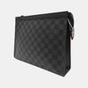 [Pre-Owned] Louis Vuitton Pochette Voyage MM 'Black Damier Graphite Canvas' - Very Good #HGF4N7