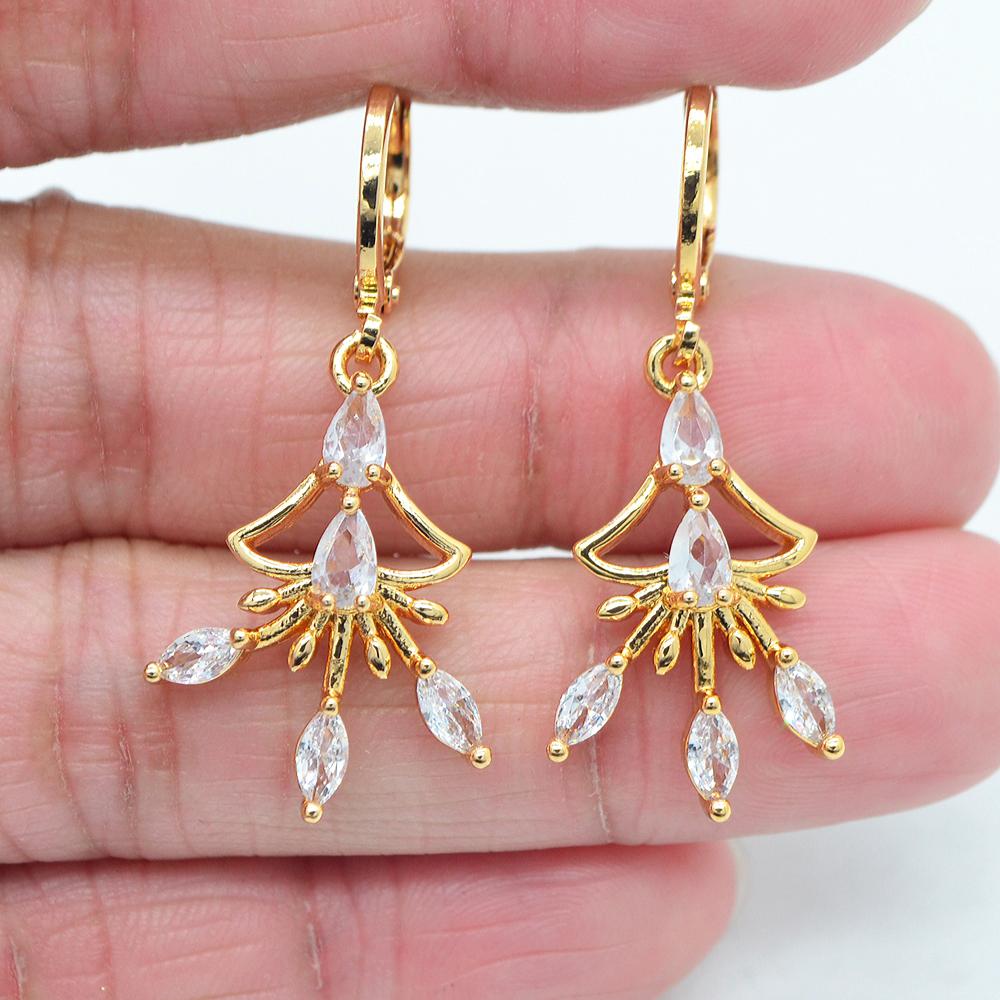 

Модные прозрачные серьги с кубическим цирконием CZ, ювелирные изделия, свадебные подарки