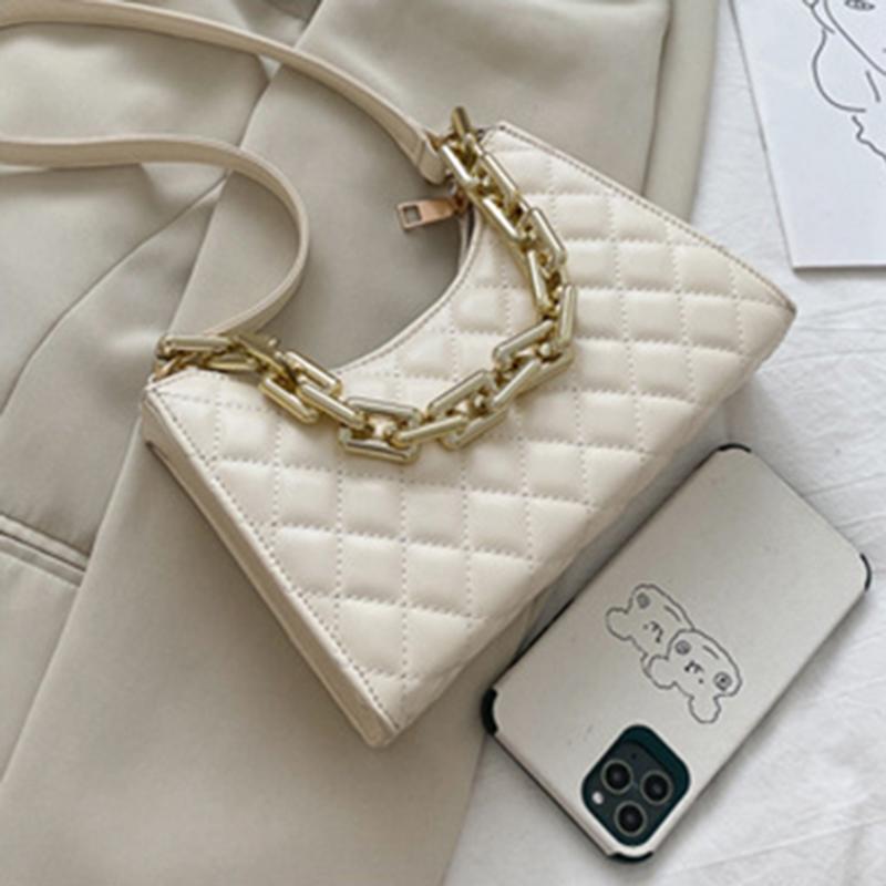 Женская сумка под мышками с ромбовидным узором — фото 9