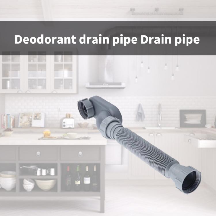 Bathtub Drain Pipe with Flexible Trap Shower Drain Pipe ABS Drain Pipe for Easy Installation In Kitchens & Bathrooms