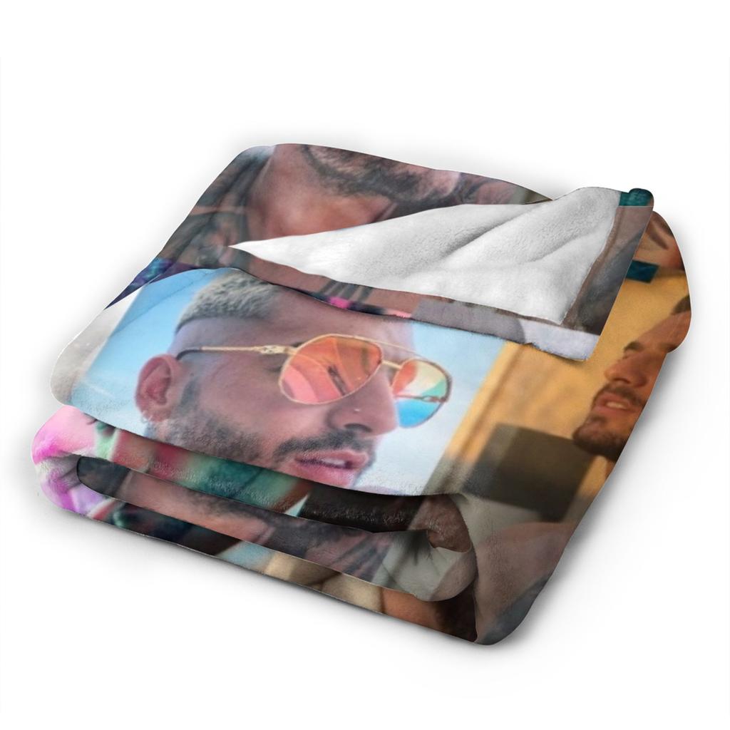 Maluma Pretty Dirty rapper  Blanket Warm Cozy Fluffy  Throw Blankets for Sofa 50x60 Inch Multi-size Plush Thin Quilt