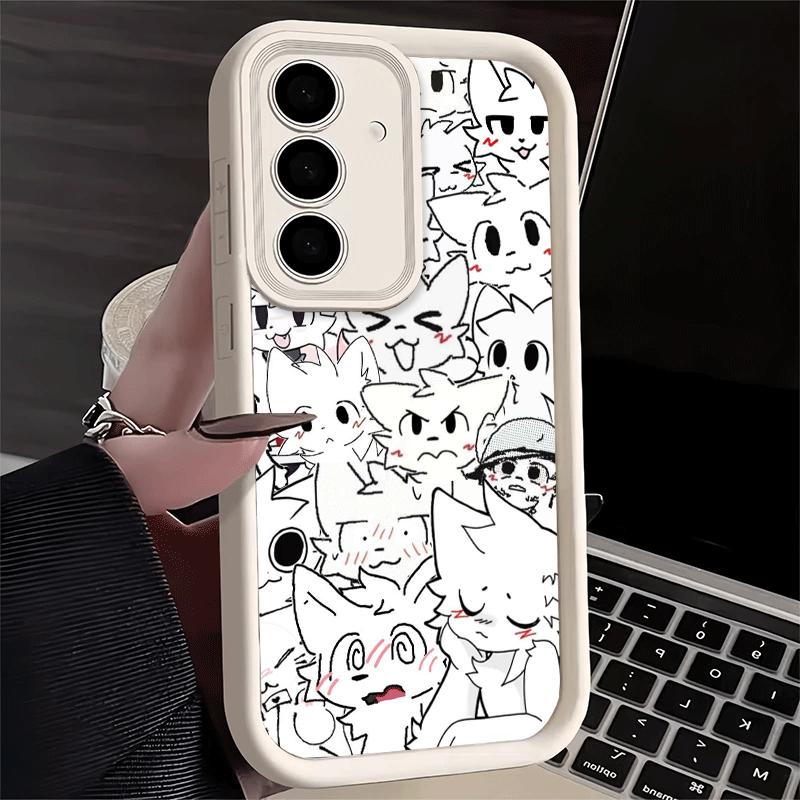Phone Case for Samsung Galaxy A17 A16 A15 A14 A13 Cute B-Boykisser Catoon A56 A36 A26 A55 A35 A25 A54 A34 A24 A53 A33 A23 A07 A0