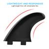 Tri Fin Thruster Set Nylon Plastic Surfboard Fins FCS Single Head Fins Surfboard G5 (Black)