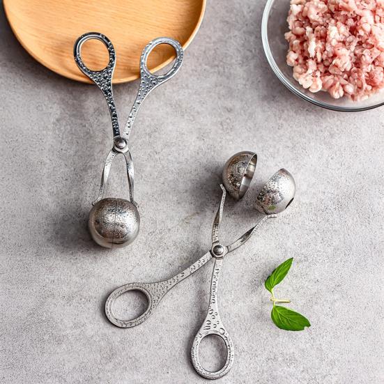 Stainless Steel Meatball Maker Fish Ball Rice Making Mold for Round