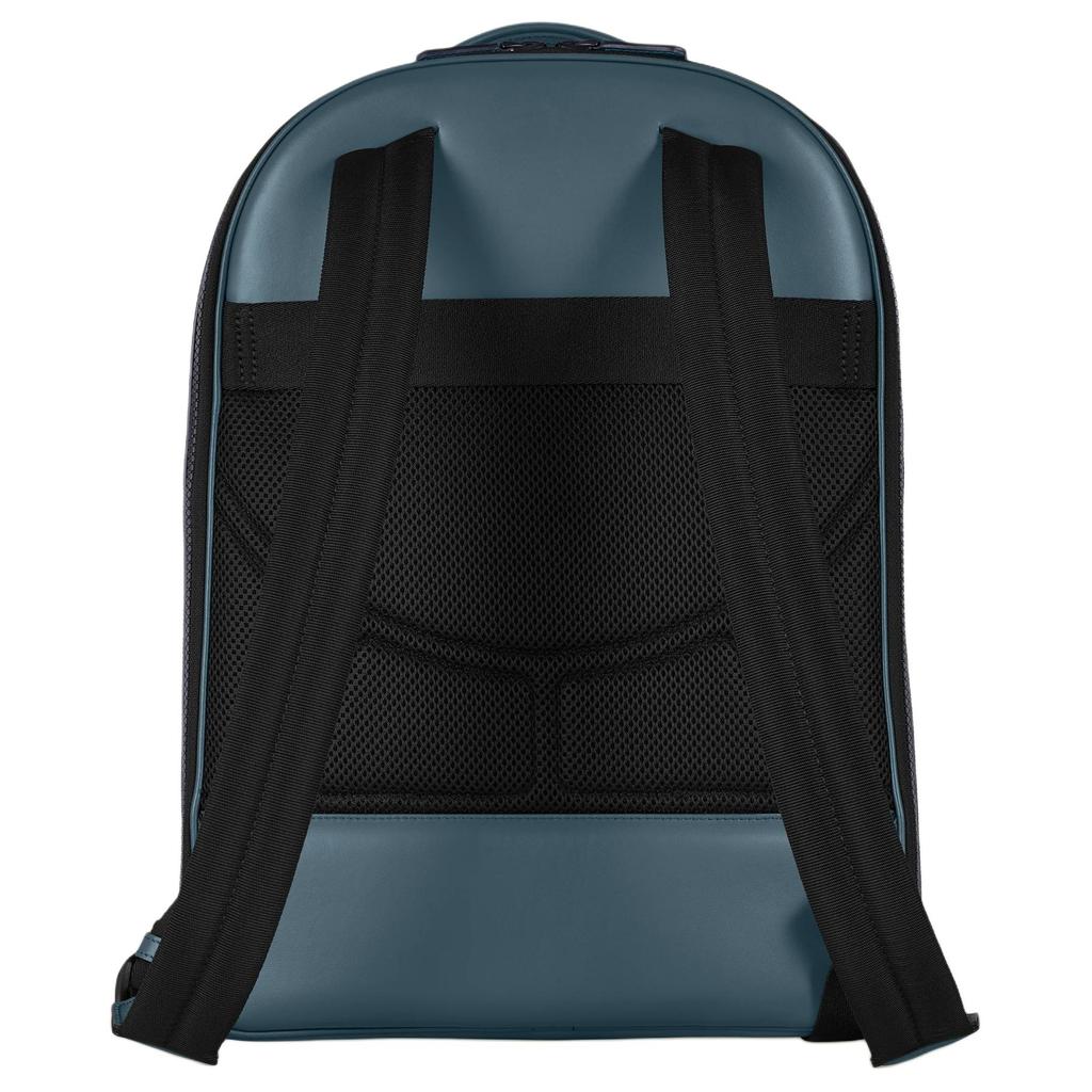 Montblanc Extreme 3.0 Adjustable Shoulder Strap Zipper Closure Leather Backpack Large Men backpack Blue 198856