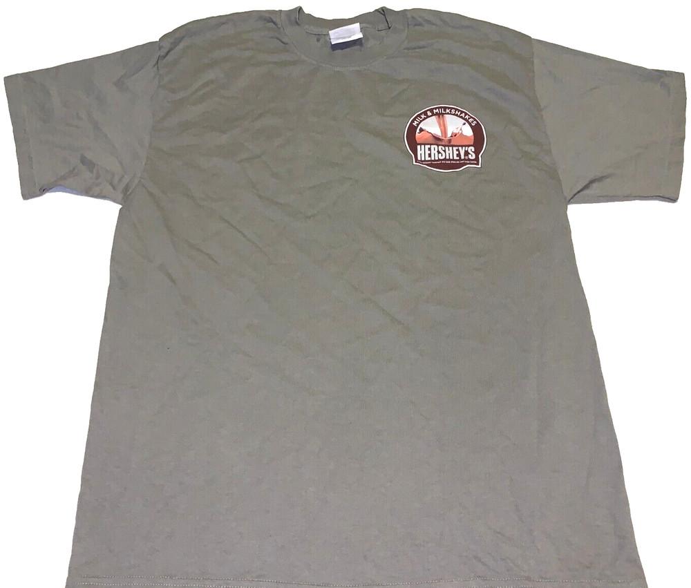 

Rare Vintage Hershey s Milk & Milkshakes A New Way To Indulge T-Shirt New! LARGE Unisex T-Shirt XXL