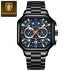 POEDAGAR Luxury Original Men Clock Waterproof Luminous Chronograph Date Man Watch Stainless Steel Quartz Men's Watches