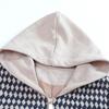 Chaqueta a cuadros con capucha Pasite 2025 Primavera/Otoño para mujeres de mediana edad