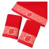 Wedding Cotton Towel Wedding Happy Towel Gift Red Wash Face Towel Wedding Cotton Towels Comfortable Textile Towels for The Home