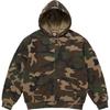 Dickies Quilted Lined Zip Up Hooded Sweatshirt Woodland Camo