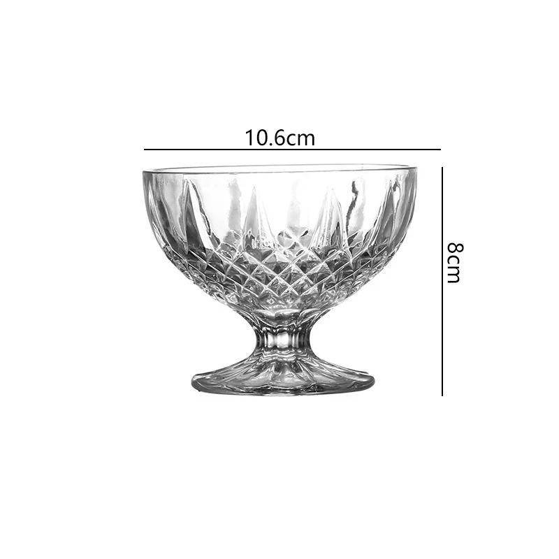 

Exquisite Dessert Cup Elegant Transparent Mojito Cup Luxury Cocktail Glass Creative Design of Wine Glasses Juice Beverage Cups