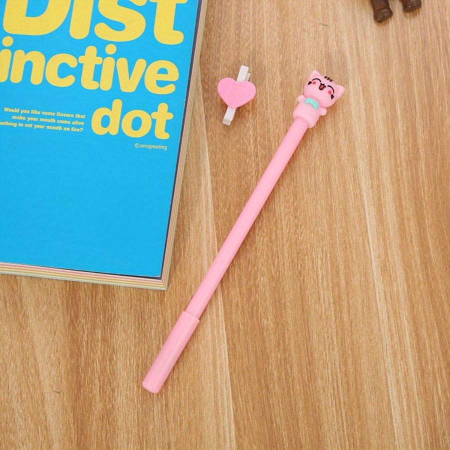 Înapoi la școală sezon 10 buc 0,5 mm creativ pisoi stilou gel papetărie drăguț pisică de desene animate stilou pe bază de apă rechizite de birou stilou semnătură