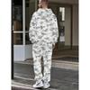 Fashion Casual Autumn Winter Men'S Set Camouflage 3D Print Long Sleeve Hooded Sweatshirt And Pants Two Piece Set Military Streetwear Style Suitable