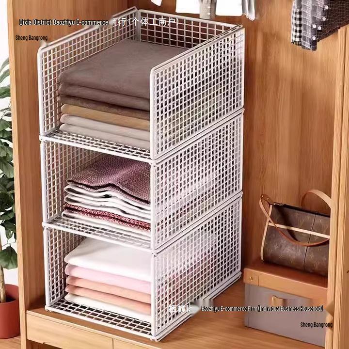 Organizator szaf: Warstwowe przegródki do przechowywania ubrań