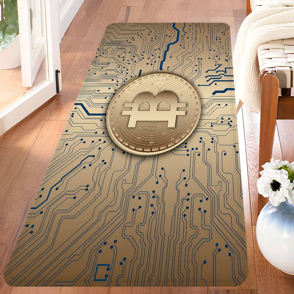 Bitcoin Entrance Door Mat Nordic Style Home Doormat Bathroom-Toilet Mats Bedroom Hotel Decor Mat