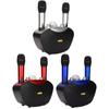 Bluetooth Karaoke Speaker Portable Colorful Light Karaoke Machine Set with 2 Wireless Mic for Party
