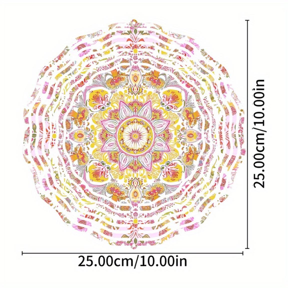 

Яркий Цветочный Металлический Ветряной Спиннер Красочный Садовый Подвесной Декор Четыре Сезона Уличный Колокольчик Идеальный Подарок для Мамы 01A