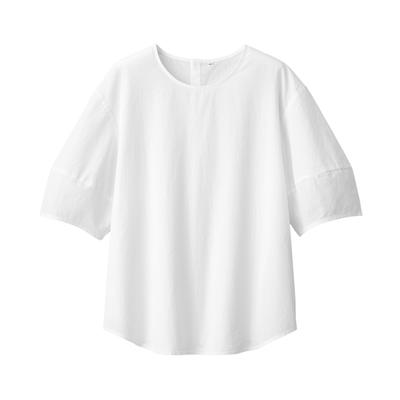 Short Sleeve Blouse Cool Broad Short Sleeve Blouse Ladies BC2JOA4S White S Women's