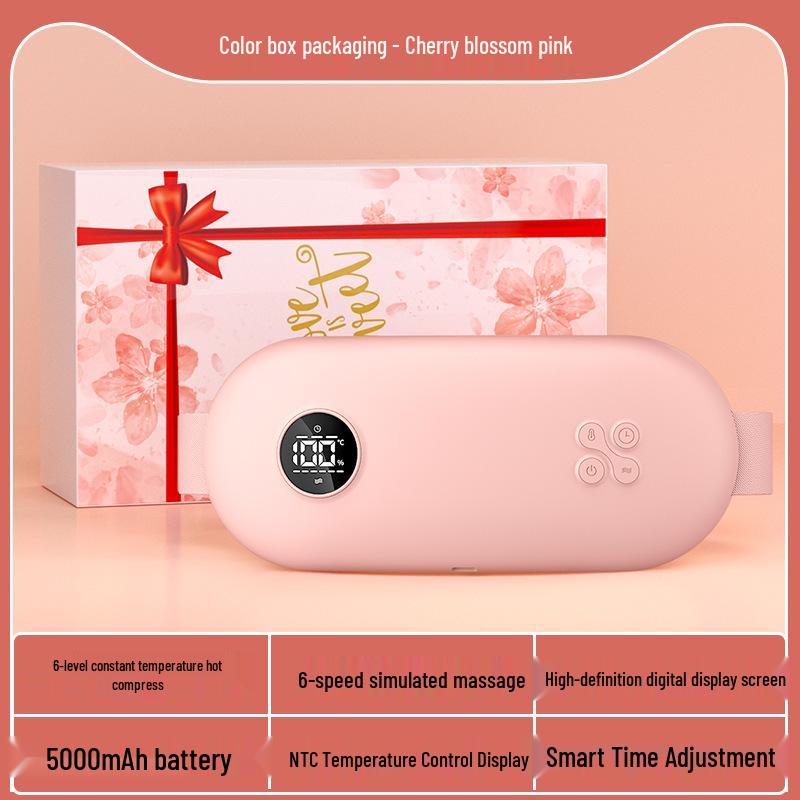 Cozy Uterus Heating Belt & Cartoon Doll: Vibration Massage & Lumbar Support Hot Compress - Perfect Period Comfort Gift.
