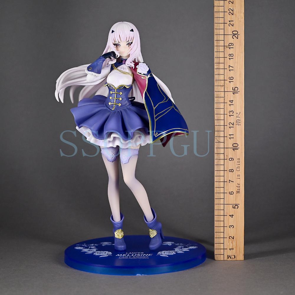 

24cm Fate/Grand Order Figure Fairy Knight Lancelot Melusine Anime Girl PVC Action Figure Toy Game Statue Collection Model Doll (As shown-2812)-