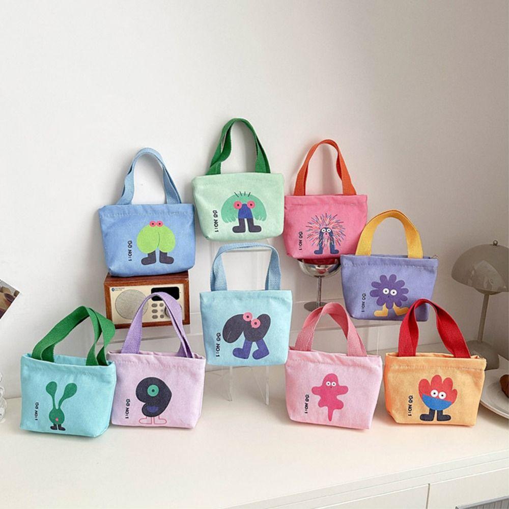 Small Bags Canvas Bag Korean Style Lunch Bag Cute Tote Bag