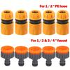 6/10-Piece Hose Quick Connector Kit | 3/4" & 1/2" | Threaded Faucet Adapters | Car Wash & Garden Watering
