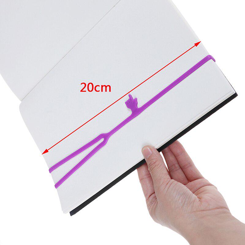 Silicone Bookmarks Elasticity Bookends Book Clip Organizer Reader Tool Office Items Stuff Accessorie