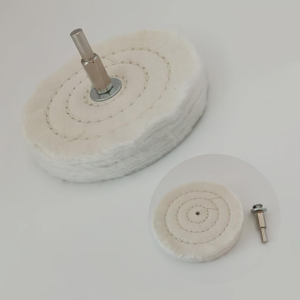 2/3/4 Inch Mirror Polishing Wheel Set with Handle - Suitable for Grinding Wheel Machine Tools, Diamond Carving And Jewelry Polishing Wheel