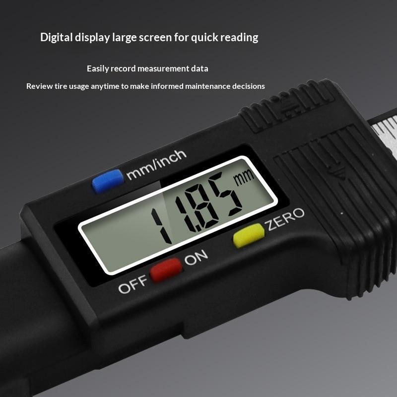 Indicator Digital al Adâncimii Profilului Anvelopei cu Afișaj LCD de Înaltă Precizie și Măsurare Dublă Inch/Mm Perfect pentru Mașină