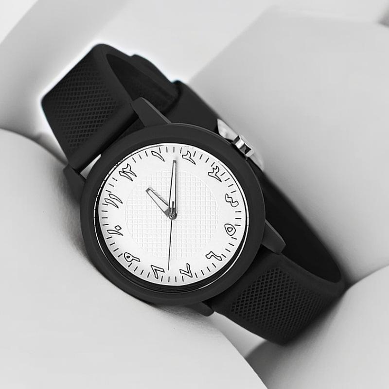 Simple Casual Girls Watch Versatile Ultra-Thin Dial Arabic Digital Scale Waterproof Luminous Student Quartz Watch