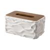 Wave Tissue Box - Simple and Elegant Household Dining Table Coffee Table Tissue Box - High-end and Spacious Tissue Paper Storage Box for Meals