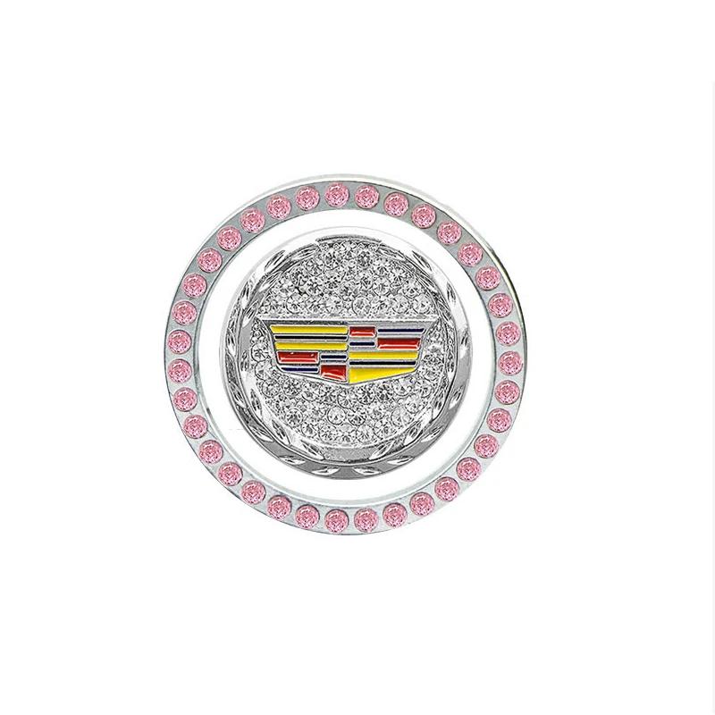 

Car Bling One-Click Start Stop Engine Ignition Ring Sticker for Cadillac SRX Escalade CTS BLS ATS DTS XTS SLS XLR V Deville CT5 рожевий