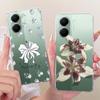 Case For Xiaomi Poco X7 Pro Cover X 7Pro Transparent Butterfly Painting Soft Back Cases For Xiaomi PocoX7 X 7 Pro 5G Clear Capa
