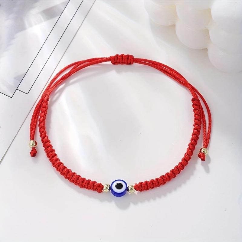 Adjustable Evil Eye Lady Pure Handmade Woven Bracelet - Personalized Couple's String