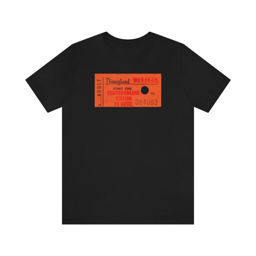 Tee Disneyland vintage ticket stub - MonoRail Unisex T-Shirt L