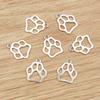 20pcs Cat Dog Footprint Cute Charms Pendant 19x17mm Alloy Metal DIY Jewelry Making Accessories Findings for Necklace Earrings