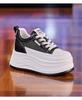 Lightweight Women's Spring New Mesh Breathable White Board Shoes, Short Le Thick Sole Inner Height-increasing Women's Shoes