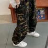 Retro Camouflage Work Pants for Men In Summer New High-waist Loose Straight Versatile Slim Casual Pants