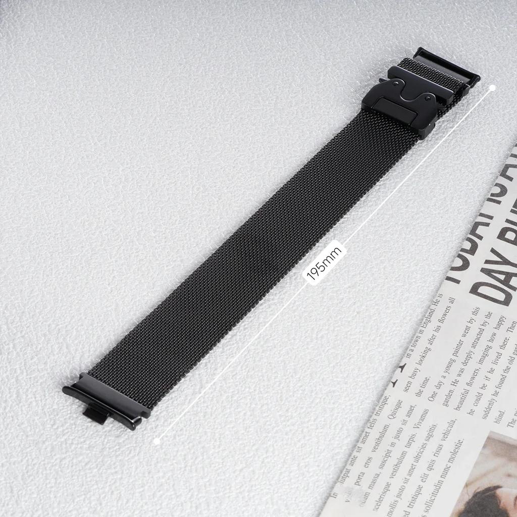 Metal Band For Redmi Watch 4 5 Watchband Strap 316L Stainless Steel Link Bracelet For Xiaomi Mi Band 8 9 Pro Strap Accessories