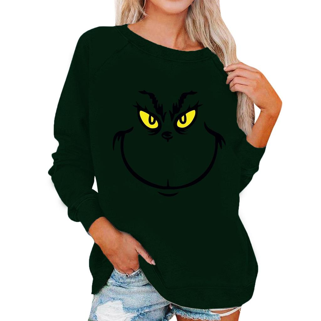 Long Sleeve Blouses For Women Casual O-Neck Shirt Print Blouse Tops Loose Fit Fall