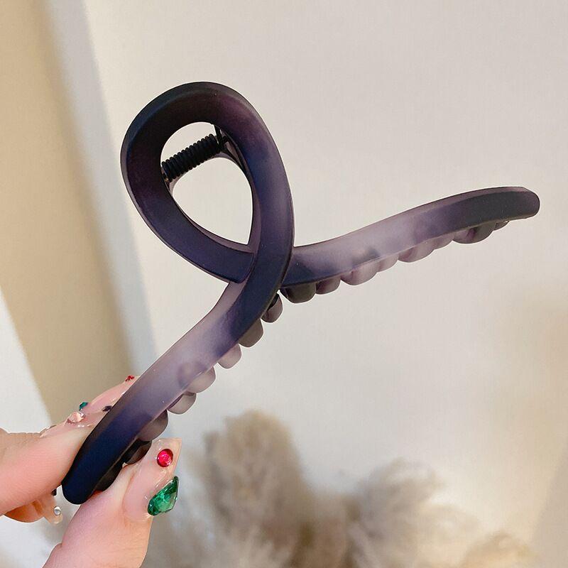 

Gradient Color Matte Large Scratch Clip High End Temperament Hair Clip Back of Head Hair Scratching Hair Shark Clip
