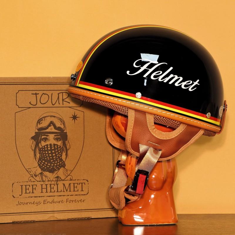 Vintage-Style Half Face Motorcycle Helmet Scooter Electric Bike Riders - 3C Certified ABS Safety Men Women
