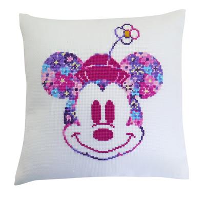 Olympus 6049 Embroidery Kit Disney Mini Cushion (Minnie Mouse)