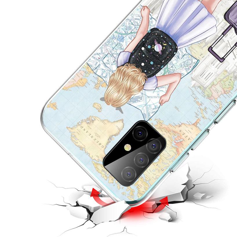 Girls Best Friends Forever BFF Cover Phone Case For Samsung Galaxy A12 A22 A32 A52 A72 A02S Phone Case Note 20 Ultra 10 S10 Plus