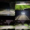 MAXGTRS 200W Auto LED Lens H4 Headlight for Cars High Beam Low Beam Projector Turbo Fan 6000k White Color Lighting