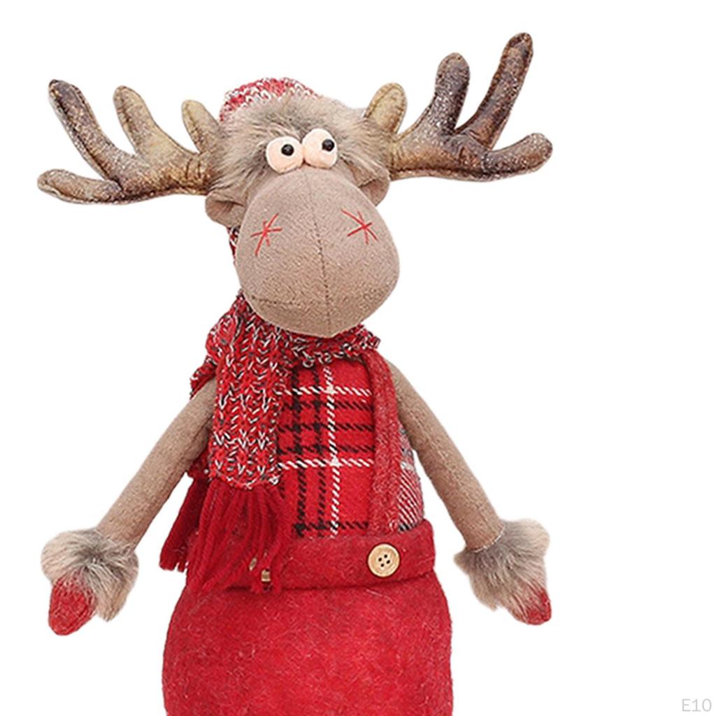 Christmas Doll Figurine Ornament Novelty Toy for Winter Festival Tabletop Shelf Home Decor